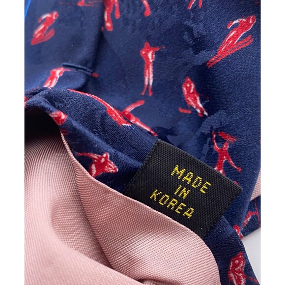 2002 Salt Lake Olympics Bid Committee 100% Silk Neck Tie Winter Games Ski Hockey - Picture 5 of 5